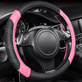 CAR PASS Line Rider Microfiber Leather Sporty 14.5-15 inch Steering Wheel Cover by CARPASS