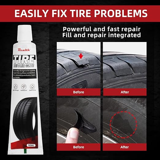Tire Repair Glue 50ml, Rubber Cement Tire Repair, Tire Plug Glue, Tire Patch - Image 4