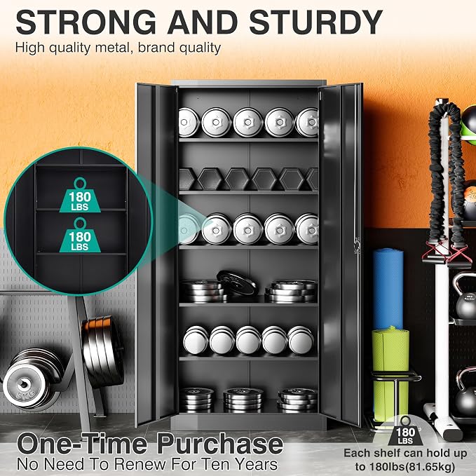 SISESOL Metal Storage Cabinet - Image 4