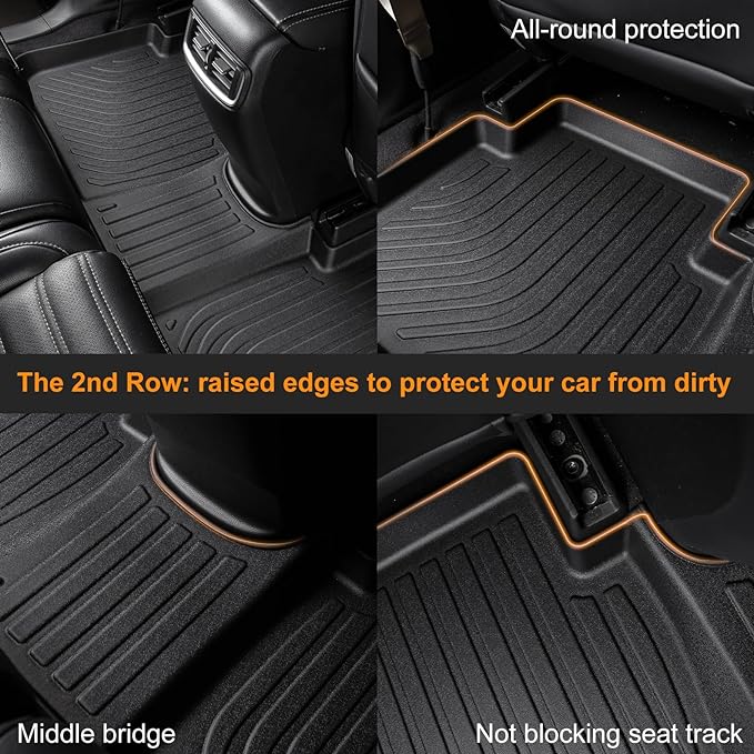 Binmotor-All Weather Floor Mats Cargo Liner Set - Image 6