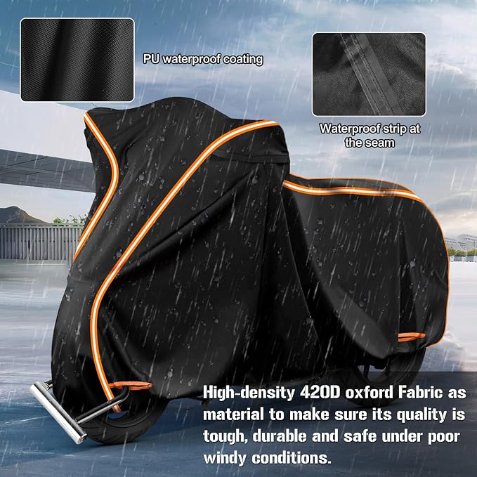 420D Waterproof Motorcycle Cover - Image 4
