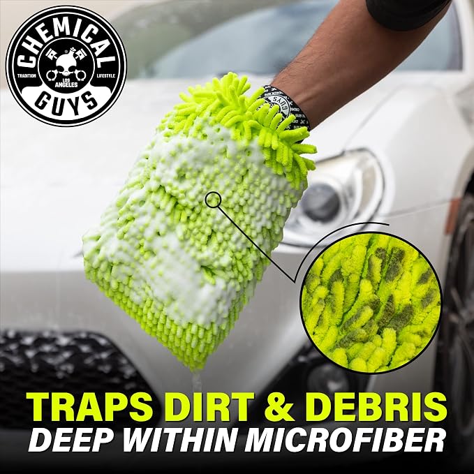 Chemical Guys MIC49302 Chenille Premium Scratch-Free Microfiber Wash Mitt - Image 4