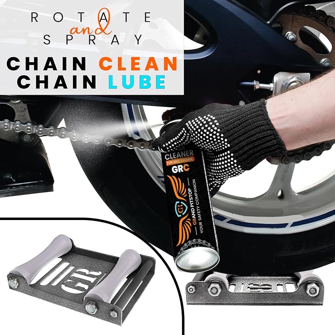 GRAND PITSTOP Motorcycle Roller Wheel Cleaning Stand - Image 6