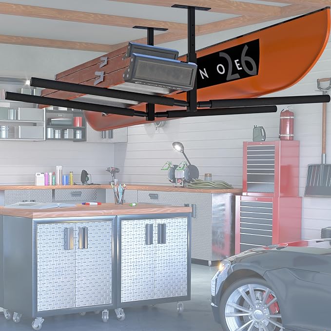 Double Kayak/Ladder Ceiling Storage Rack, Hi Port 2 Ladder Hanger Overhead - Image 4