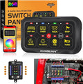Auxbeam RGB Bluetooth 8 Gang Switch Panel AR-820 Toggle Momentary Pulsed Switch by Auxbeam