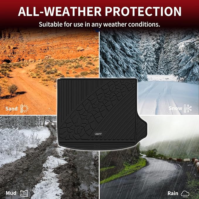 LASFIT Trunk Mat for Jeep Grand Cherokee 2022-2025 5-Seat All Weather TPE - Image 5
