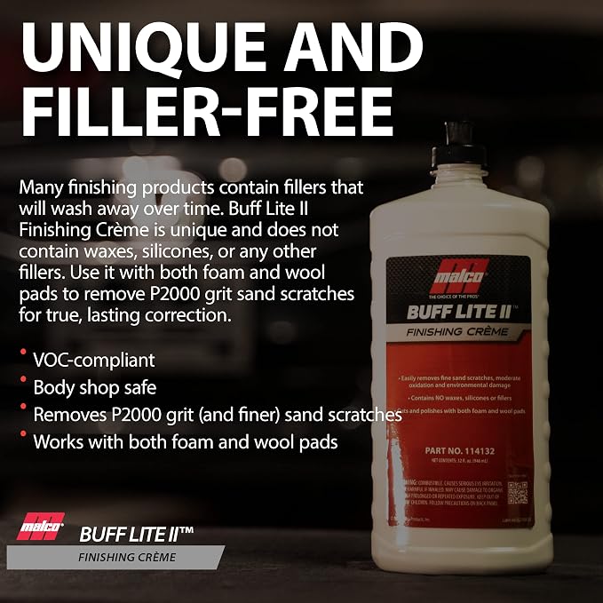 Malco Buff Lite II Finishing Crème – One-Step Professional Cutting, Polishing - Image 6