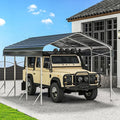 10x15' Heavy Duty Metal Carport – Sturdy Structure, All-Weather Protection by dgedby