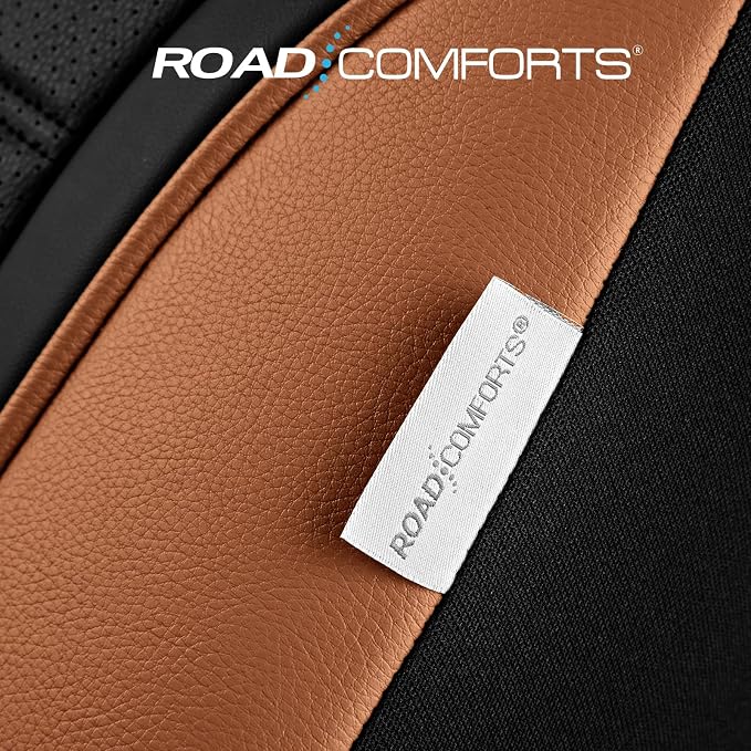 Road Comforts Leather Seat Covers, Breathable Car Seat Covers Front Seat - Image 5