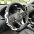 PINCTROT D Shaped Comfy Grip Steering Wheel Cover, Anti-Slip Design, Flat by PINCTROT
