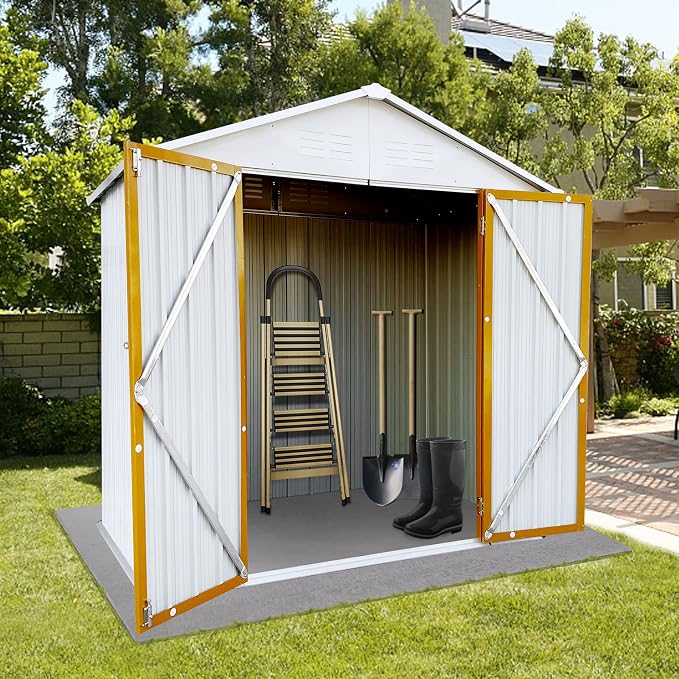 4x6 FT Outdoor Metal Storage Sheds - Image 3