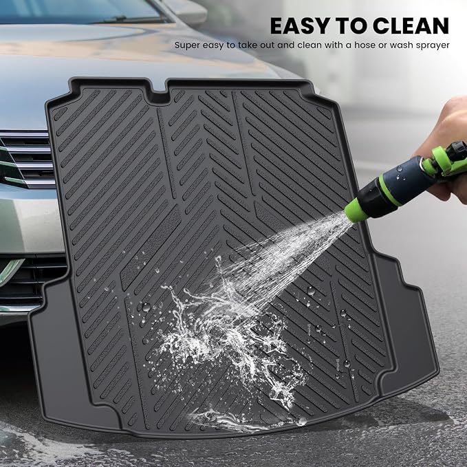 LASFIT Cargo Mat for Volkswagen Jetta 2011-2018, Custom Fit All-Weather TPE - Image 6