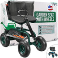 Garden Seat with Wheels – Adjustable 360° Swivel Gardening Stool with Hydraulic by Unknown