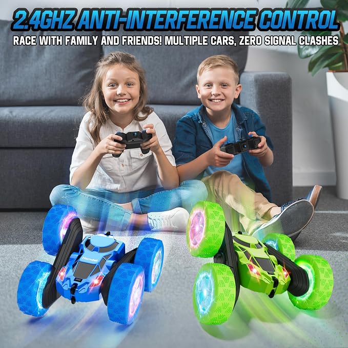 Remote Control Car for Boys 6-12 Year Old Double Sided 360°Rotating 4WD - Image 4