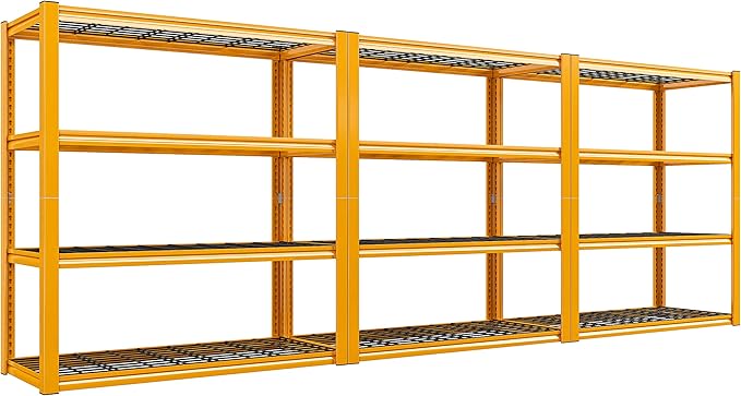 REIBII 40" W Garage Shelving Heavy Duty Metal Shelving 2200LBS Storage Shelves by REIBII
