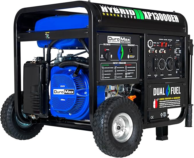DuroMax XP13000EH 13, 000-Watt Dual Fuel Portable Generator - Image 2