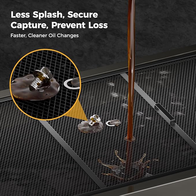 25 Gal Electric Oil Drain Pan, 110V High-Flow Pump, 9.8 FT Hose, 200 W Motor - Image 5