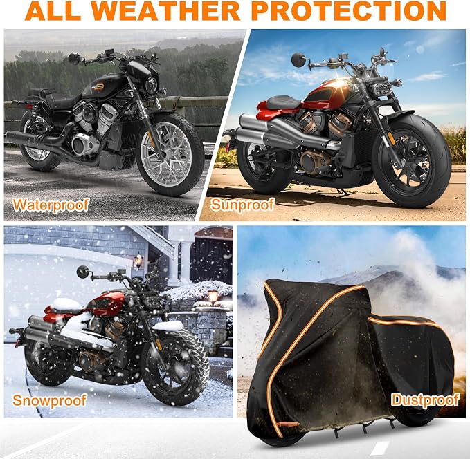 420D Motorcycle Cover for Sport Model Harley Davidson Sportster S, Sporster 883 - Image 4