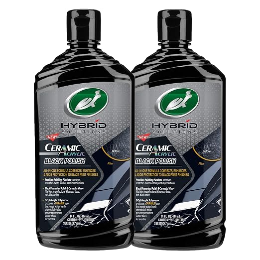 Turtle Wax 53894 Hybrid Solutions Ceramic Acrylic Black Polish and Wax by TurtleWax