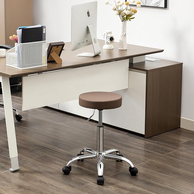Adjustable Office Stool with Wheels 19.5’’-26.6’’ - Image 7
