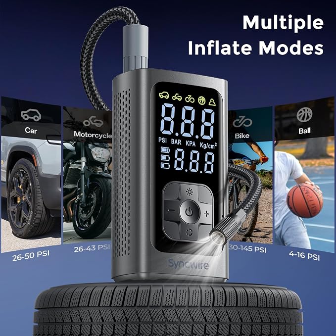 Syncwire Tire Inflator Portable Air Compressor - Image 4