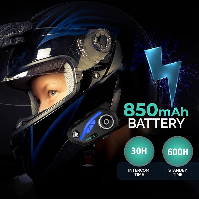 V8 Motorcycle Bluetooth Headset, Helmet Intercom - Image 7