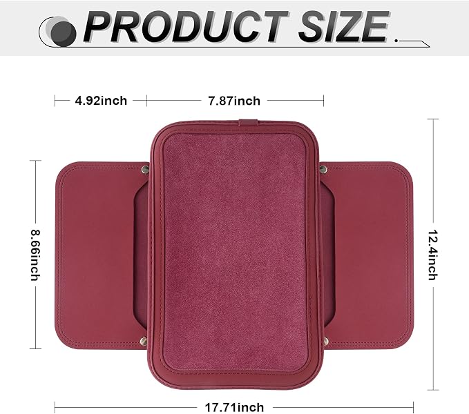 SINGARO Car Leather Center Console Cover - Image 2