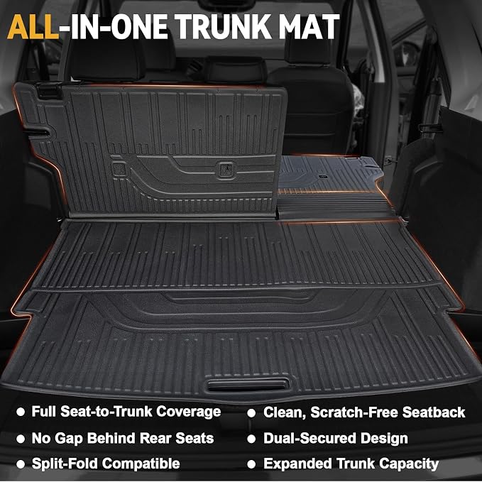 Floor Mats Set for Nissan Rogue 2025 2024-2021 Accessories, Full Coverage All - Image 7