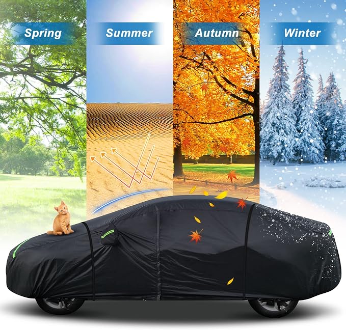 for Mercedes Benz E Car Cover Waterproof All Weather Heavy Duty Protection - Image 6