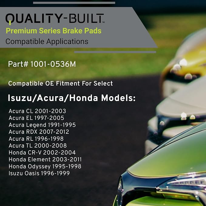 Premium Semi-Metallic Rear Brake Pads Compatible - Image 3