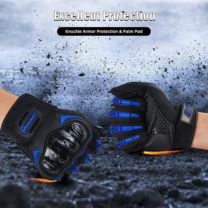 Motorcycle Gloves for Men and Women Full Finger Touchscreen Mountain Dirt Bike - Image 4