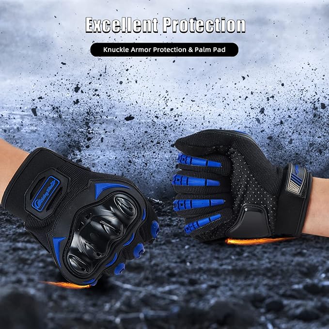 Motorcycle Gloves for Men and Women Full Finger Touchscreen Mountain Dirt Bike - Image 4