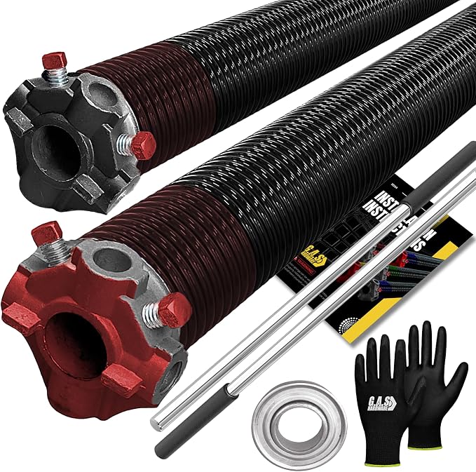 Garage Door Torsion Spring 234x1.75x29 Includes 1” Steel Bearing, Non-Slip by GASHardware