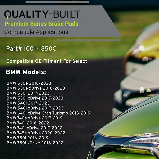 Premium Ceramic Rear Brake Pads Compatible - Image 3