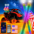 2Pack 2FT Fat Whip Lights, LED Whip Lights by DREAMIZER