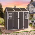8x7 FT Outdoor Storage Resin Shed by Unknown