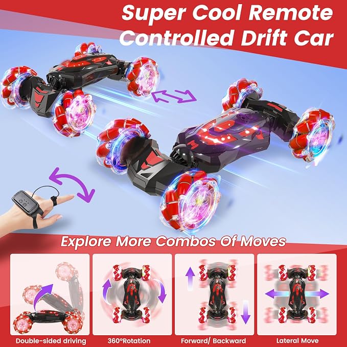 Gesture Sensing RC Stunt Car, Remote Control Car Toys - Image 4
