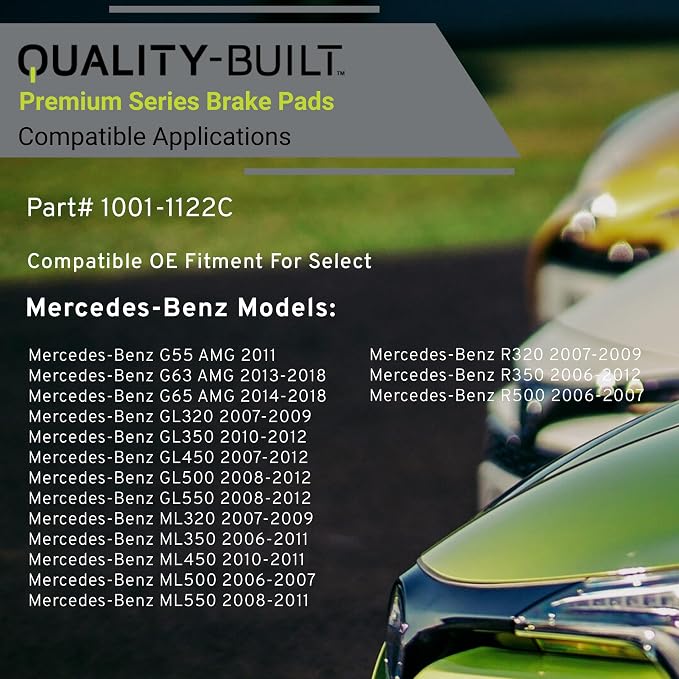 Premium Ceramic Rear Brake Pads Compatible - Image 3