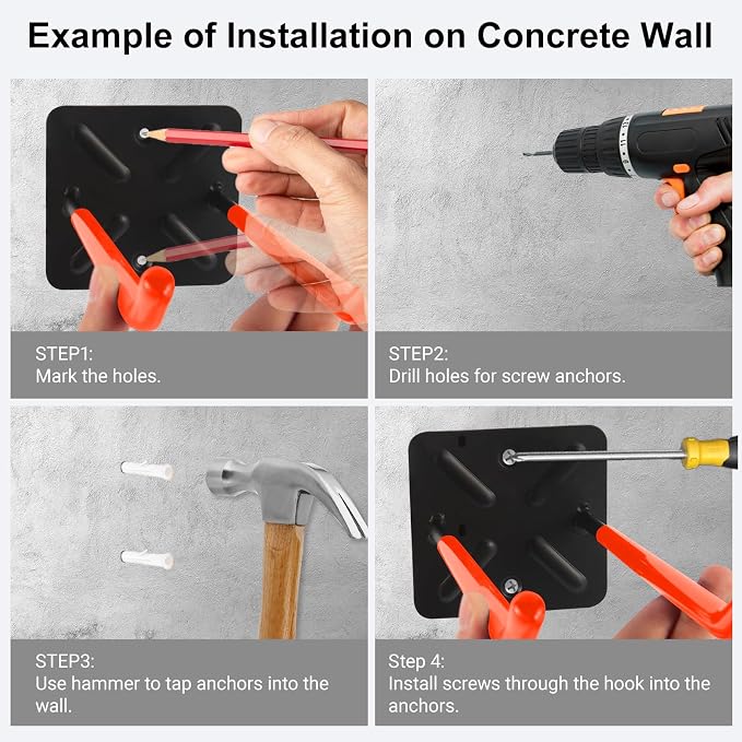 Steel Garage Storage Hooks Wall Tool Organizer, 10 Inch Garage Hook Heavy Duty - Image 5
