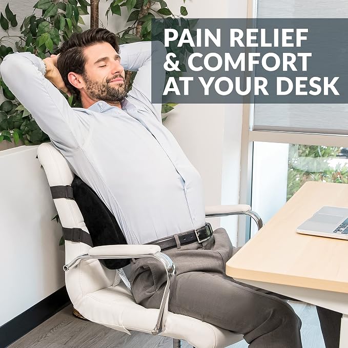 ComfiLife Lumbar Support Back Pillow Office Chair and Car Seat Cushion - Image 3