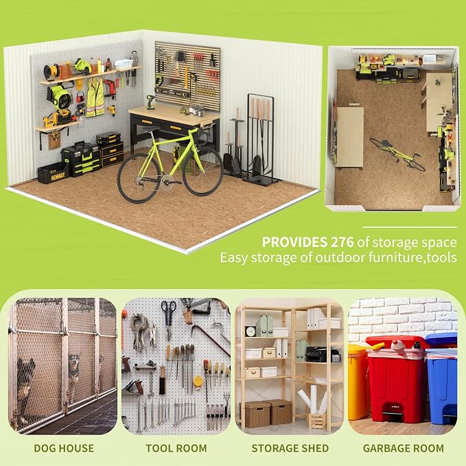 Metal Storage Shed, Outdoor Storage Building 10x12, Large Backyard Sheds - Image 6
