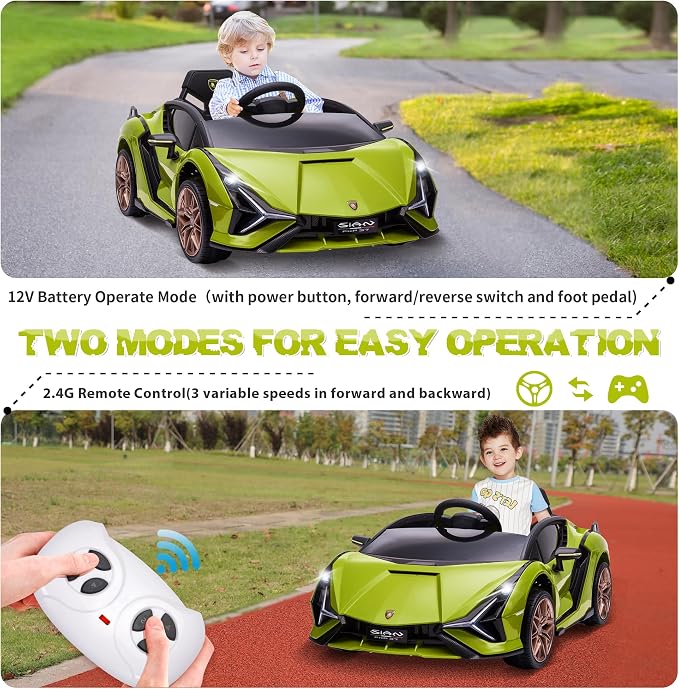 TOBBI Electric Ride On Car Toy for Kids to Drive, 12V Battery Powered Licensed - Image 3
