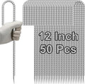 VVOKGO Rebar-Stakes-12-Inch J Hook Galvanized Tent Stakes Heavy Duty, Camping by VVOKGO
