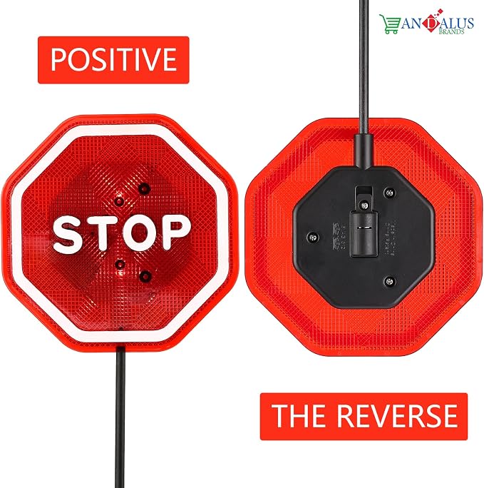 Andalus Brands Flashing LED Stop Sign Garage Parking Assistant System | Bumper - Image 9