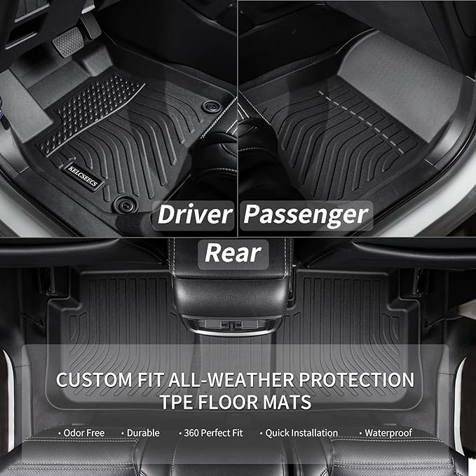 KELCSEECS® Floor Mats Custom for Honda Ridgeline 2025 2024 2023-2017 All - Image 2