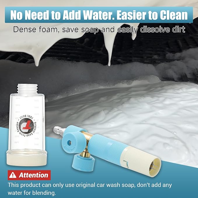 Tool Daily Foam Cannon with Dual Connector Accessory, Original Soap Cannon - Image 2