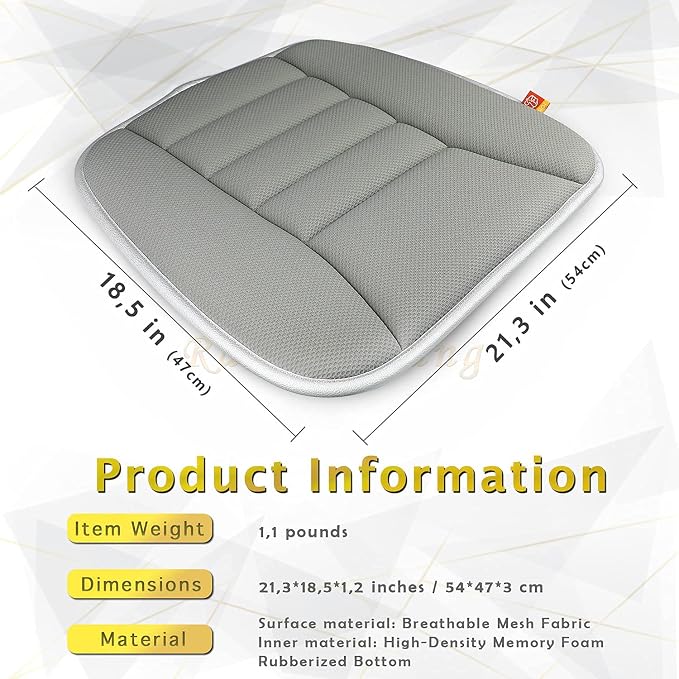 Car Seat Cushion Memory Foam Thin Seat Cushion - Image 4