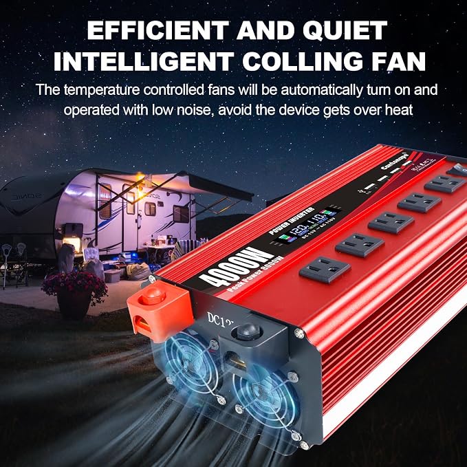 4000W Power Inverter 12V to 110V/120V DC to AC - Image 7
