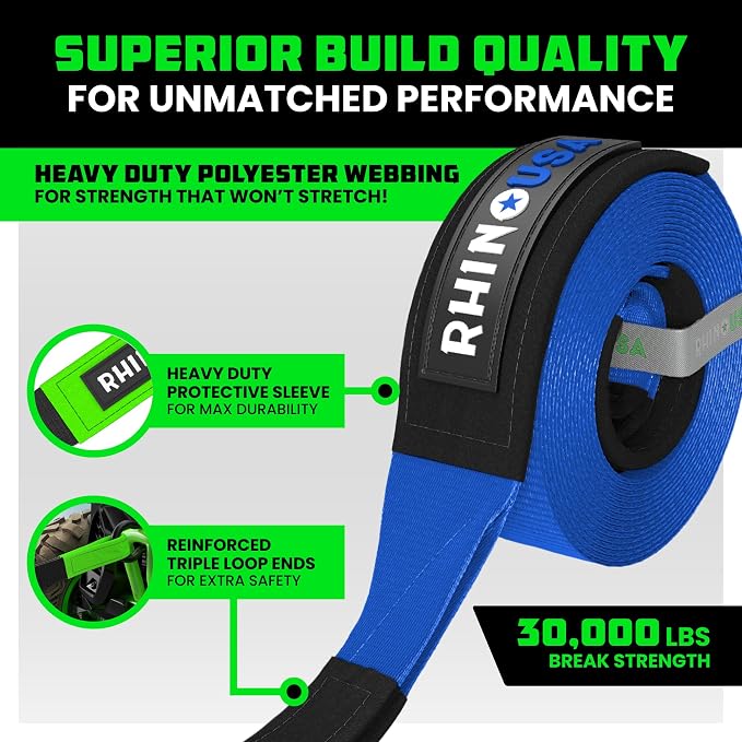 Rhino USA Recovery Tow Strap - Image 2