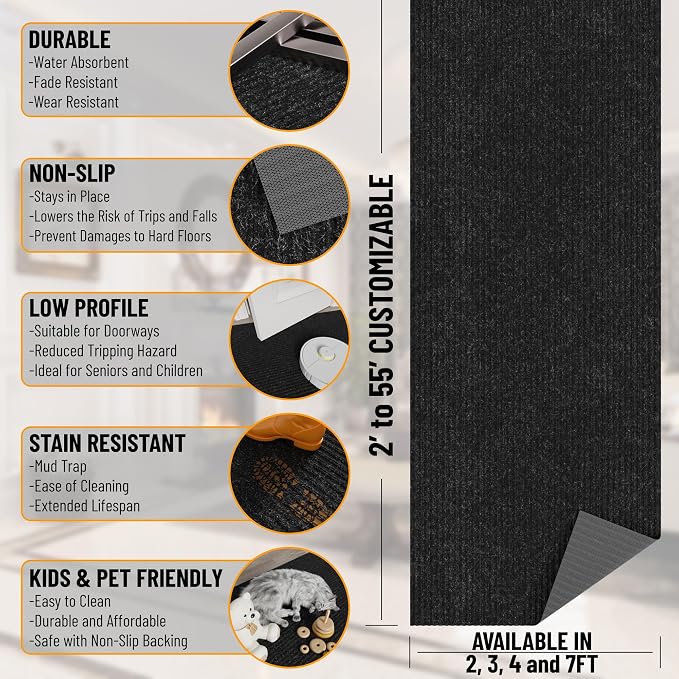Ottomanson Mud Mat 2' x 2' Entryway Rug - Image 3